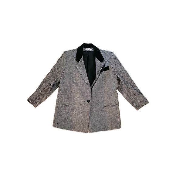 Designer Originals Jackets & Blazers - DUMAS Structured Plaid 14 Women's Cowgirl Blazer Designer Made In Usa Officecore